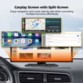 thumbnail image 3 of LAMTTO Wireless CarPlay Screen for Car 10.25" Portable Apple CarPlay & Android Auto Touchscreen with 2.5K+1080p Dash Cam, GPS, Bluetooth, AirPlay, Siri, 64GB Card, 3 of 9