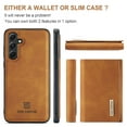 thumbnail image 2 of SaniMore Case for Samsung Galaxy S23 FE 6.4" 2023, PU Leather Case Soft TPU Inner Detachable Magnetic Folding Wallet Card Slots Kickstand Anti-drop Shockproof 360°Protection Cover, Brown, 2 of 10