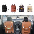 thumbnail image 3 of Pu Leather Car Seat Back Organizer Backseat Caja de almacenamiento de café Carevas Bolsa de almacenamiento de asiento, 3 of 5