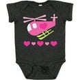 thumbnail image 3 of Inktastic Valentine Pink Heart Helicopter Boys or Girls Baby Bodysuit, 3 of 5