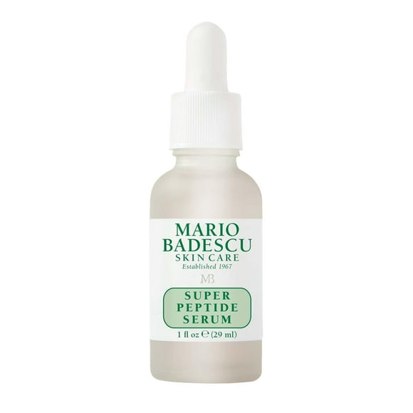 Mario Badescu Super Peptide Serum for All Skin Types, Reduces the Look of Dry Lines & Wrinkles, Formulated with Sodium Hyaluronate & Peptides, 1 FL OZ
