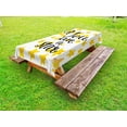 thumbnail image 1 of Lifestyle Outdoor Tablecloth, Motivational You are a Star Phrase Quote Encouragement Good Words Design, Decorative Washable Fabric Picnic Table Cloth, 58 X 84 Inches,Earth Yellow Black, by Ambesonne, 1 of 2