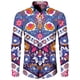 thumbnail image 3 of Camisa hawaiana con estampado de cachemira vintage para hombre, blusa de manga larga con solapa de flores, ropa informal de hip hop para hombre y mujer, ropa de fiesta cómoda para graduación, 3 of 5