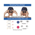 thumbnail image 7 of VIEW Swimming Gear V-640ASA SWIPE Curved Lens Fitness Swim Goggles, Clear Blue/White, 7 of 7