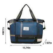 Foldable Duffle Bag for Travel Water-Resistant Nylon Foldable 40x34x20cm Luggage Bags for Travel with Strap for Easy Transport