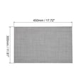 thumbnail image 2 of Uxcell Place Mats, 450x300mm Table Mats Pack of 2 Washable Woven Placemat Gray, 2 of 6
