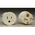 thumbnail image 2 of 2 Pack of US EU Plug Adapters- European Schuko Plug USA to Europe Asia American to EU White, 2 of 2