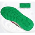 thumbnail image 6 of LUCKY STEP Chunky Colorful Sneakers Fashion Walking Tennis Travel Shoes,Fuchsia/Green,Womens, 6 of 10