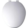 thumbnail image 2 of Jones Stephens C101100 White Standard Plastic Toilet Seat, Closed Front with Cover - Elongated, 2 of 2