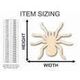 thumbnail image 2 of Unfinished Wood Tarantula Shape - Insect - Animal - Wildlife - Craft - up to 46" DIY 14" / 3/4", 2 of 3