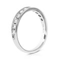 thumbnail image 4 of Vir Jewels 1/2 CTTW Comfort Fit Diamond Wedding Band in 14K White Gold Channel Size 7 Female Adult, 4 of 7