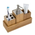 thumbnail image 1 of Honey Can Do Ensemble de 5 mcx d'accessoire en bambou, 1 of 3