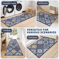 thumbnail image 3 of Findosom 3pc Boho Kitchen Rugs and Mats Set, Non Slip Washable Kitchen Runner Rug for Kitchen Floor, Farmhouse Kitchen Decor, Hallway, Entryway, Laundry Room,20"x32"+20"x47"+20"x59" Blue, 3 of 8