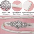 thumbnail image 4 of LinYooLi Handmade Wedding Dress Belt for Women,Rhinestone Belt for Bridesmaid Dresses,Sparkly Diamond Bridal Belt Sash, 4 of 6