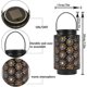 thumbnail image 2 of 1 paquete de luces solares para exteriores, lámpara de mesa con energía solar, luces colgantes, lámpara de jardín, linterna de metal con asa para patio, jardín, pasarela al aire li, 2 of 5
