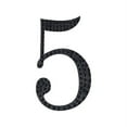 thumbnail image 2 of Balsa Circle 6" Black Solid Number 5 Self-Adhesive Rhinestones Gems Sticker, 2 of 5