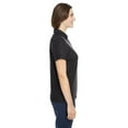 thumbnail image 3 of Ladies' Fusion ChromaSoft™ Pique Polo - BLACK - 3XL, 3 of 3