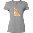 thumbnail image 3 of Inktastic Easter Cute Floppy Ear Brown Bunny Women's T-Shirt, 3 of 5