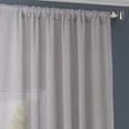 thumbnail image 4 of Steel Mountain Solid Faux Linen Sheer Curtain (1 Panel), Steel Mountain, 50W X 96L, 4 of 6