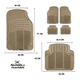 thumbnail image 2 of 1 Juego Tapetes 4 pzs Uso Rudo Auto Camioneta Universal Belug, beige, 2 of 4