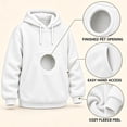 thumbnail image 3 of Unisex Pet Pouch Hoodie,Fall Soft Kangaroo Pullover Sweatshirt with Big Size Front Dog & Cat Carrier Hoodies, 3 of 4