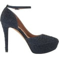 thumbnail image 5 of JESSICA SIMPSON Women's Ormanda Embellished Platform Pumps Choose Sz/Color B4HP (Navy Glitter Gabor,8), 5 of 6