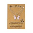 thumbnail image 1 of Butterfly Matching Friendships Necklace Handmade Sweet Enamel Cute Butterfly Best Friend Necklace, 1 of 1