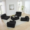 thumbnail image 6 of Leumius Modular Sectional Sofa,Cloud Sectional Couch with Deep Seat,Modern Modular L-Shape Sofa Couch with Chaise,Upholstered Boneless Couches for Living Room Bedroom,Black, 6 of 11
