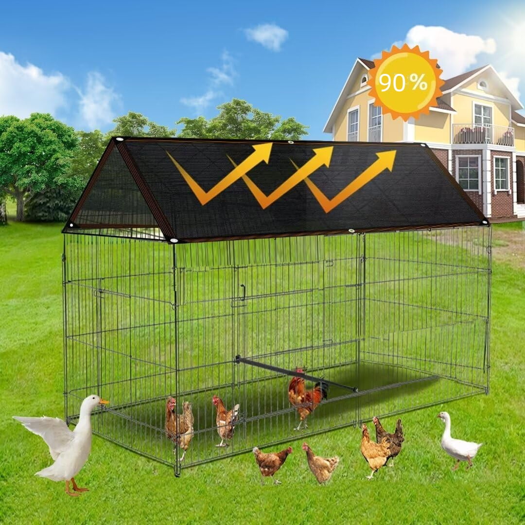 Shade Cloth with Grommets - 70-90% Sunblock Net for Garden Patio,6.5' x 3' Mesh Tarps for Shade for Outdoor Pergola Lawn Swimming Pool Sun Shade Cloths for Chicken Easier to Hang Shade Net Cover