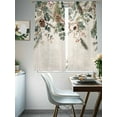 thumbnail image 4 of Christmas Winter Sheer Curtains 2 Panels Set, Pine Tree Berry Eucalyptus Retro Linen Window Sheer Curtains for Living Room/Bedroom, Light Filtering Rod Pocket Voile Drapes, 52" W x 72" L, 4 of 7