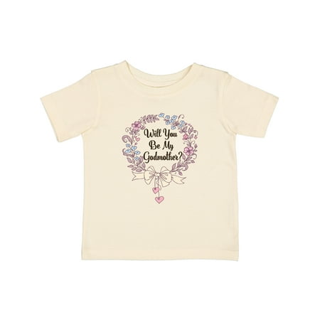 

Inktastic Will You Be My Godmother Proposal Gift Baby Boy or Baby Girl T-Shirt