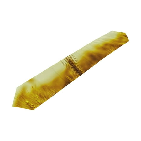 

POPCreation Yellow Wheat Table Runner Table Top Decoration Home Decor 13x90 inches