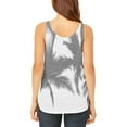 thumbnail image 2 of Black And White Palm Tree Silhouette Juniors Flowy Side Slit Tank Top Multi LG, 2 of 2