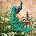 thumbnail image 1 of Pintura de diamante 5D NQ pavo real 30x30 cm decoración pared dormitorio hogar, 1 of 5