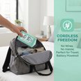 thumbnail image 7 of REGALWOVEN Digital Alarm Clock Large LED Display, Three Alarms, Batteries Powered for Bedroom/Dorm Green 4.9"L x 3.0"W x 2.6"H, 7 of 7