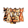 thumbnail image 6 of sruoe Vintage Halloween Decor,Vintage Halloween Wooden Desktop Tray Decor Set of 6,Natural Rustic Tabletop Ornament for Home Window Display Gift, 6 of 6