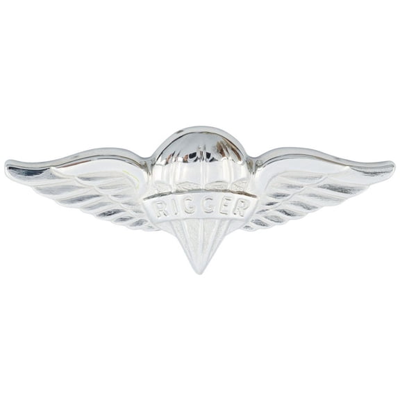 Army Parachute Rigger Regulation Size Badge Mirror Finish