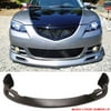 Compatible with 04-06 Mazda 3 S Type Front Bumper Lip Polyurethane