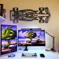 thumbnail image 3 of LaModaHome Formula 1 2022 Top View Horizontal Metal Silhouette Wall Art, 3 of 5