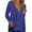 Blue, variant on UJNDER Collar Navel Fold Tops Casual Color V Neck Blouse Women's Long Sleeve Sequin Tops for Women Blouse for Party Hot Pink M