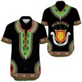 thumbnail image 3 of Camisas gráficas con mapa de la bandera de Burundi y estampado completo para hombres, camisas casuales de manga corta hawaianas para la playa, blusas con emblema nacional para hombres, 3 of 5