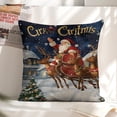 thumbnail image 6 of santa Claus, reindeers, sleighlinen toss pillowcase decoration pillowcase gifting preferred 24x24 inch cushion cover sofa pillowcase sofa bedroom living room car, 6 of 8