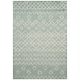 thumbnail image 2 of SAFAVIEH Casablanca Ognena Geometric Shag Area Rug, Blue/Ivory, 4' x 6', 2 of 4