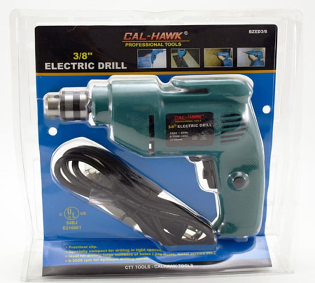"Cal Hawk Tools 3/8"" Electric Drill"
