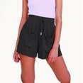 thumbnail image 1 of New Women's Summer Casual Drawstring Mid Waist Loose Wide Leg Shorts, 1 of 1