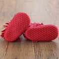 thumbnail image 5 of Newborn Baby Girls Velvet Soft Sole Walking Shoes Boots Infant Tassels Crib Shoes 0-18M, 5 of 6
