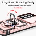 thumbnail image 6 of FIEWESEY for Samsung Galaxy A36 5G Case Built-in Slide Camera Cover & Kickstand Heavy Duty Protection Shockproof Phone Case for Samsung Galaxy A36 5G,Rose Gold, 6 of 8
