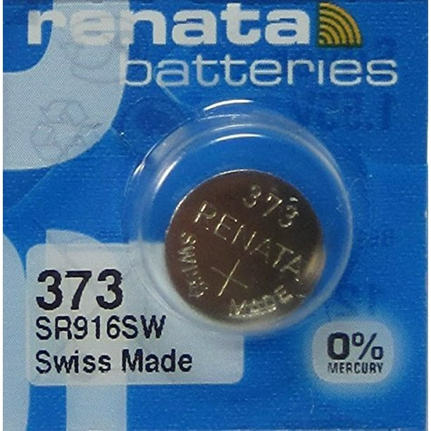 Renata 373 Sr916sw V373 Gp373 D373 617 Sr68 Silver Oxide Mercury Free Electronic Battery X 1 Walmart Com Walmart Com