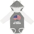 thumbnail image 3 of Inktastic I Love My Daddy Military Son Daughter Boys or Girls Long Sleeve Baby Bodysuit, 3 of 5