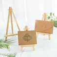 thumbnail image 3 of 10pcs Wood Mini Easel Frame Desktop Triangle Display Stand Wedding Table Card Stand Holder Children Painting Craft Artist Tripod, 3 of 9